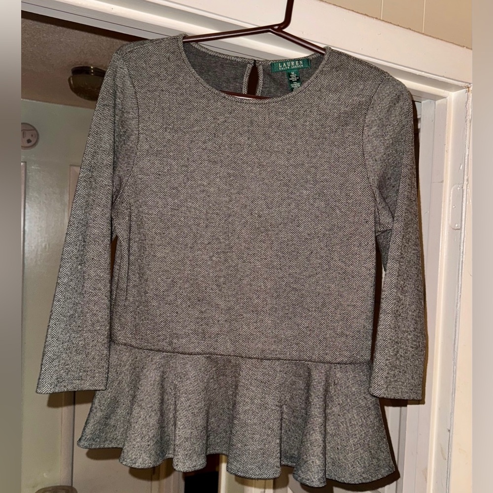 Ralph Lauren Gray Knit Fabric